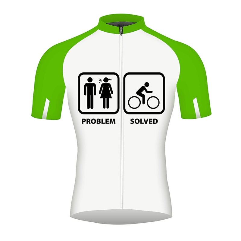 Men's Cycling Jersey Graphic Patterned Letter & Number Short Sleeve Bike Jersey Top with 3 Rear Pockets Mountain Bike MTB Road Bike Cycling Quick Dry Reflective Strips Back Pocket Sweat wicking Sports4