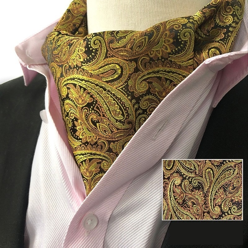 Men's Ties Cravat Ascot Work Geometric Jacquard2