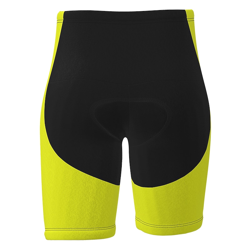 Men's Patchwork Fluorescent Cycling Road Shorts Bike Shorts Cycling Padded Shorts Bike Shorts Pants Mountain Bike MTB Road Bike Cycling Sports 3D Pad Cycling Quick Dry Comfortable Yellow Red Spandex4