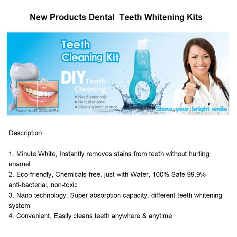 5Pcs Teeth Whitening Kits Nano Tube Teeth Cleaning Whitener Tooth Stains Remove Stain Strips Oral Deep Clean4
