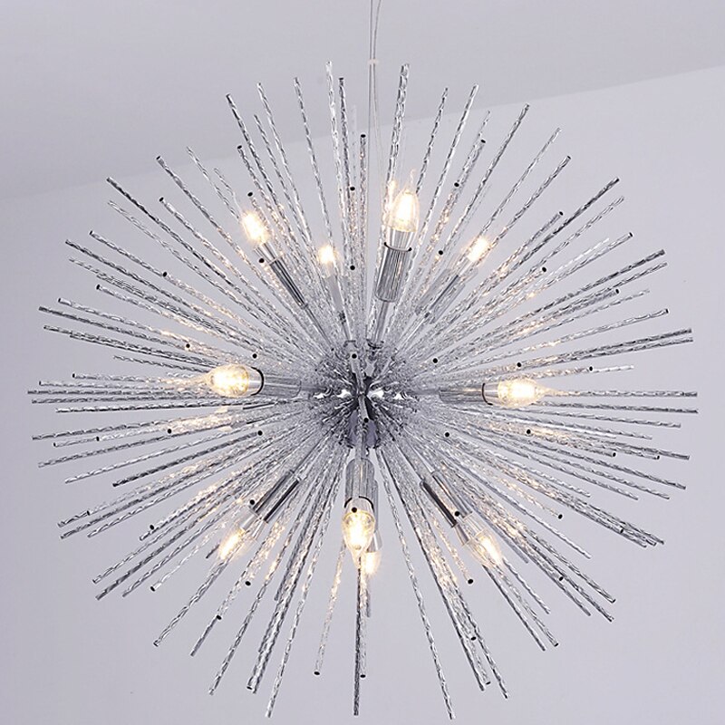 LED Pendant Light Crystal Chandelier 9-Light Firework Modern Sputnik Chandelier Pendant Light Fixture for living room Dining Room and Bedroom3
