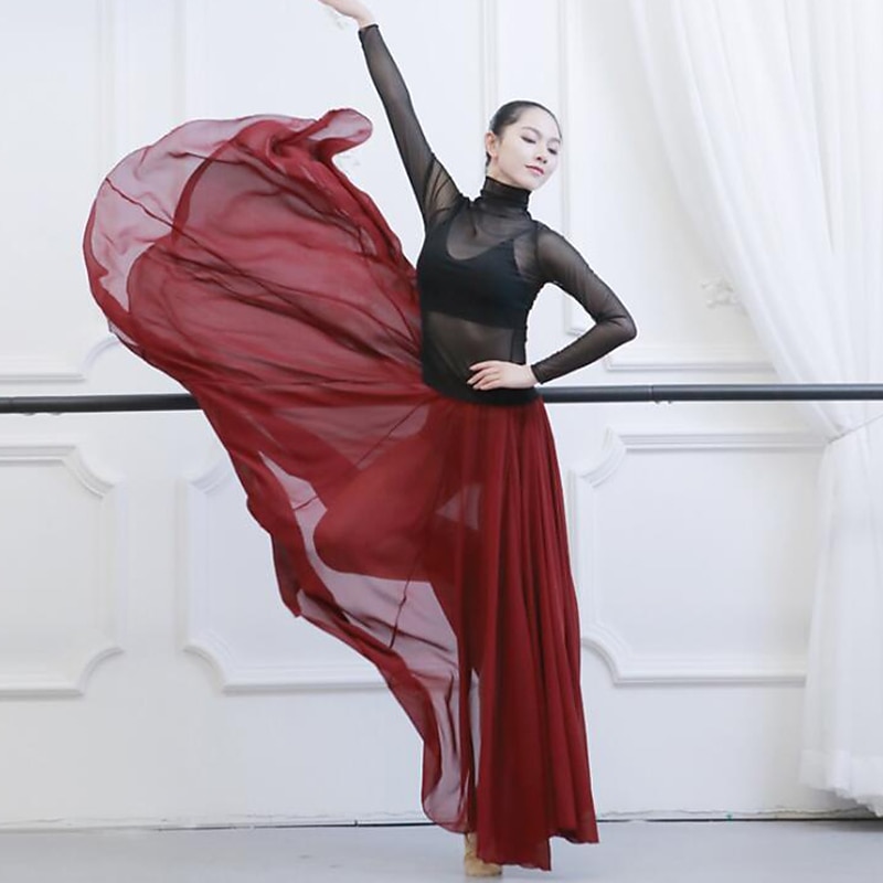 Activewear Skirts Solid Women's Training Performance High Chiffon2