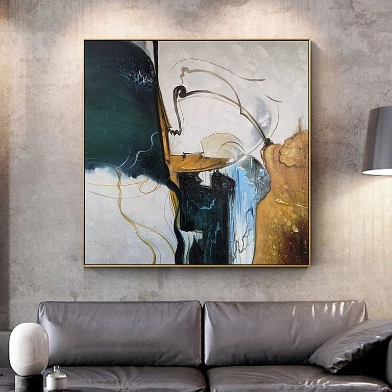 Oil Painting Handmade Hand Painted Wall Art Abstract Minimalism Canvas Painting Home Decoration Decor Rolled Canvas No Frame Unstretched3