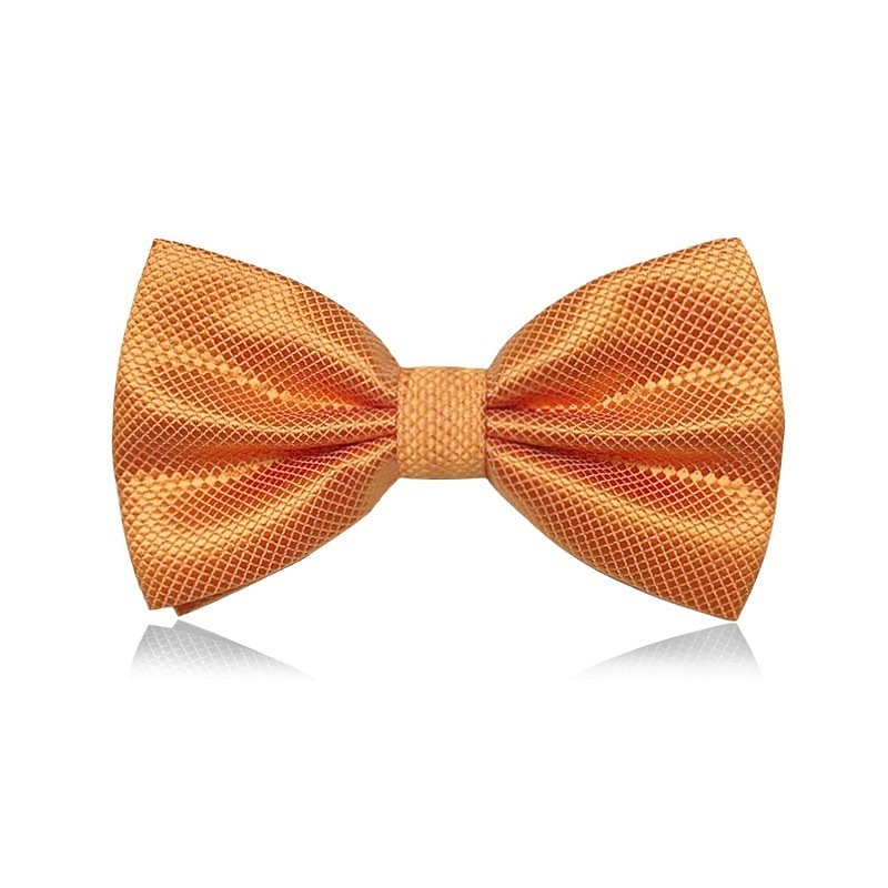 Men's Classic Bow Ties On Formal Solid Tuxedo Bowtie Wedding Party Work Bow Tie - Plaid 1 PC2