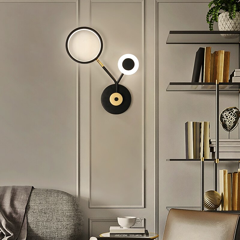 Lightinthebox LED Wall Light Bedside Light Modern Nordic Style Wall Lamps Wall Sconces Swing Arm Lights Living Room Bedroom Iron Wall Light 110-120V 220-240V2