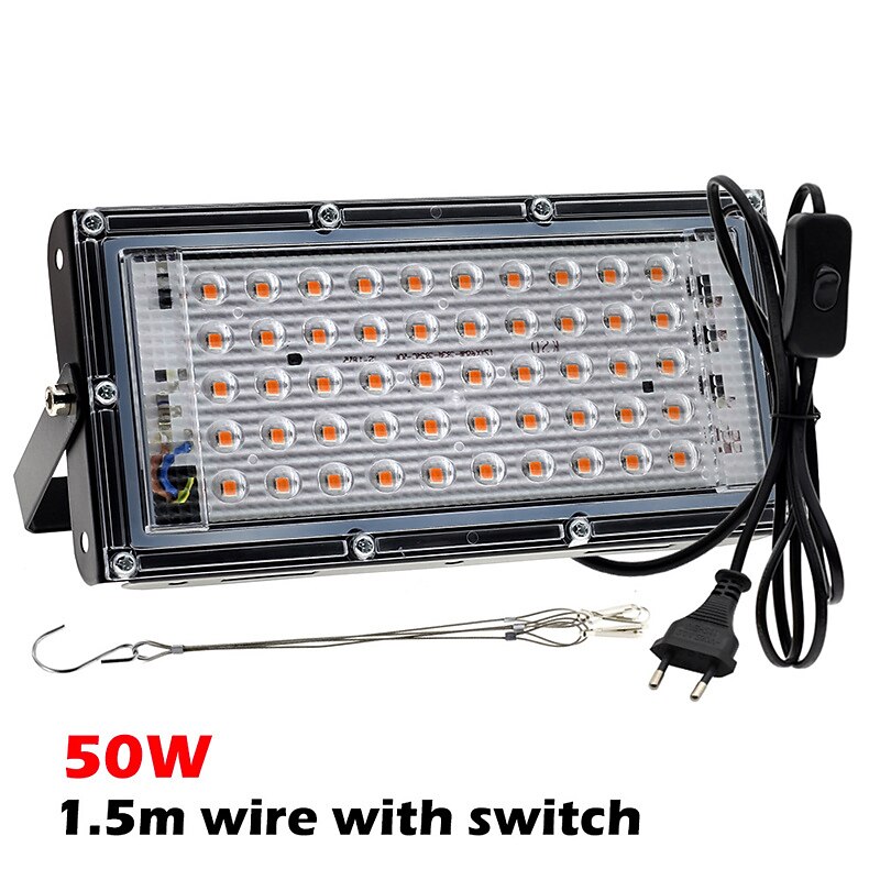 LED Grow Light 1pc AC220V 50W 100W LED Full Spectrum Phyto Lamp Greenhouse Hydroponic Plant Growth Lighting3