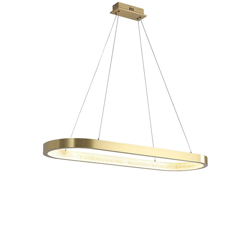 LED Pendant Light Kitchen Island Light Modern Nordic Gold Circle 90cm Metal Electroplated 110-120V 220-240V4