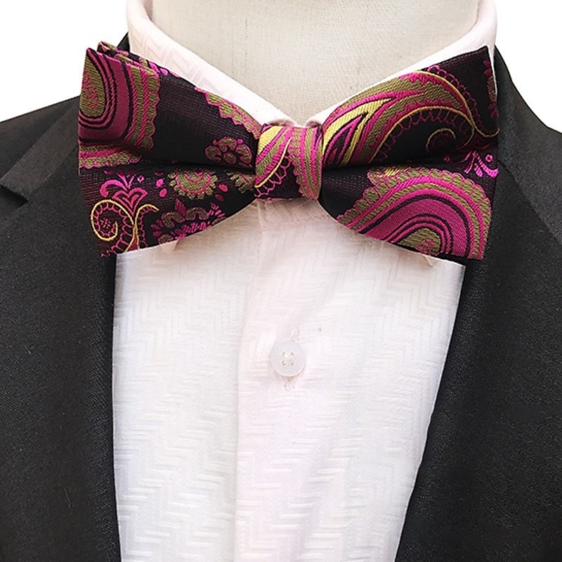 Men's Bow Tie Party Work Jacquard Formal Party Evening3