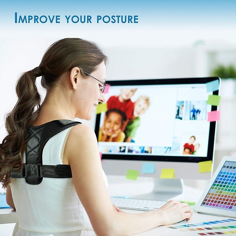 Medical Adjustable Clavicle Posture Corrector Men Woemen Upper Back Brace Shoulder Lumbar Support Belt Corset Posture Correction2