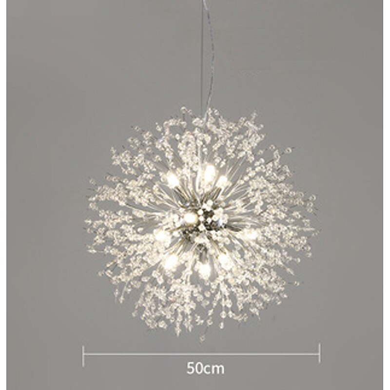 LED Pendant Light Crystal Chandelier 9-Light Chrome Firework Modern Sputnik Chandelier Pendant Light Fixture for living room Dining Room and Bedroom4