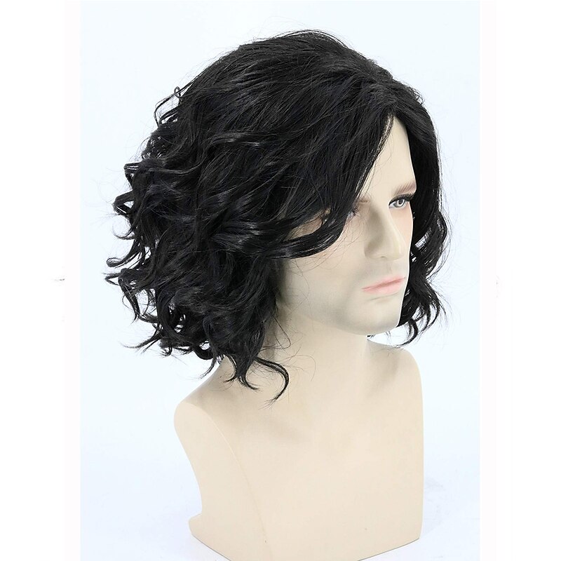 Black Wigs For Women Men's Wig Black Short Curly Hair Fluffy Cosplay   Party Wig Halloween Wigs3