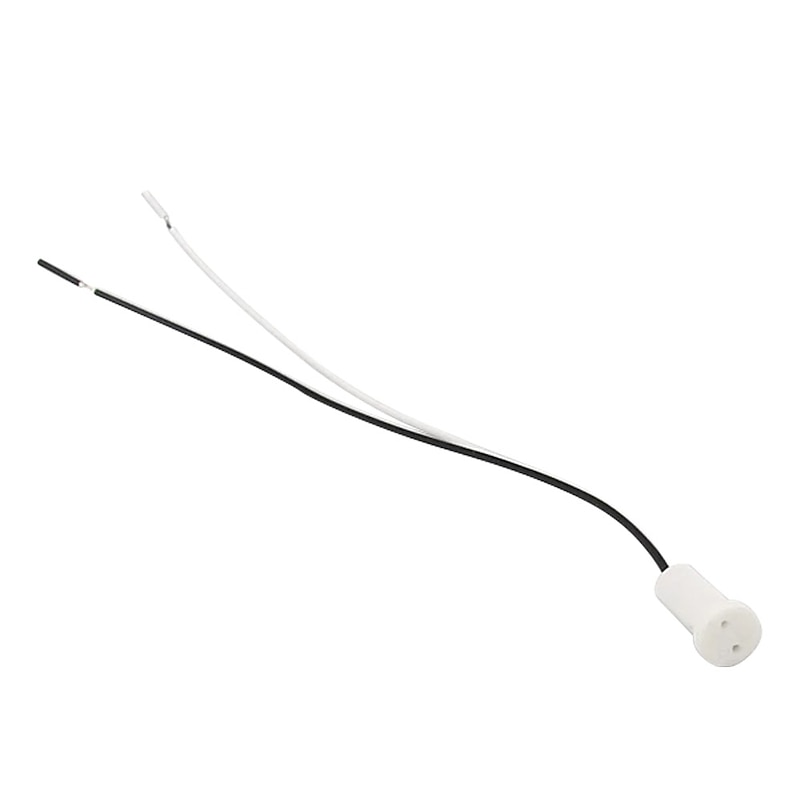 10pcs 20 cm G4 MR11 MR16 DIY Bulb Accessory Ceramic Light Bulb Socket White4