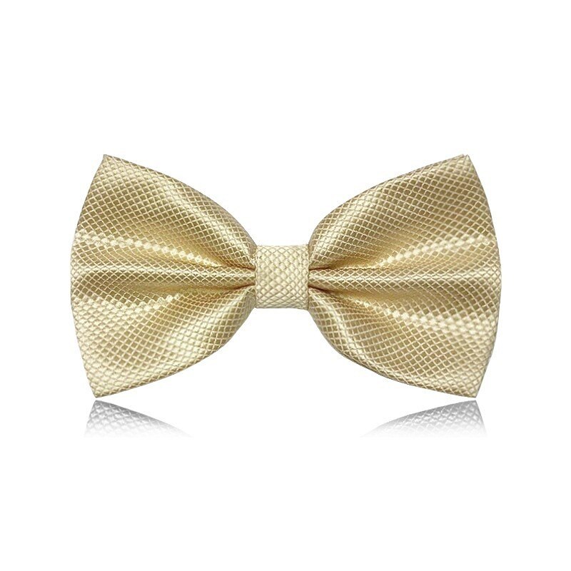 Men's Classic Bow Ties On Formal Solid Tuxedo Bowtie Wedding Party Work Bow Tie - Plaid 1 PC4