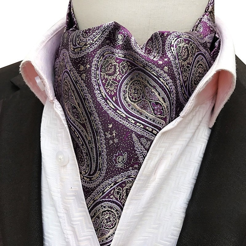 Men's Ties Cravat Ascot Mixed Color Plaid / Striped / Chevron / Round Daily Wear Festival3