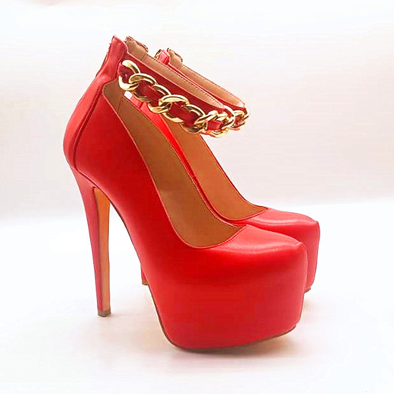 Women's Heels Pumps Valentines Gifts Dress Shoes Stilettos Party Solid Colored Platform Stiletto Heel Round Toe Elegant Fashion Patent Leather PU Zipper Light Pink Red2