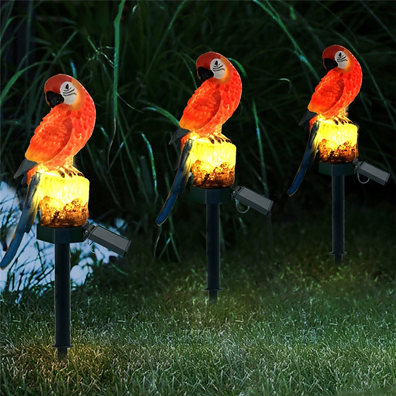 Outdoor Solar Lights LED Outdoor Lights Solar Powered Garden Light Outdoor IP65 Waterproof Parrot LED Fairy Light Lawn Lamp Garden Decor Landscape Yard Lawn Fence Lighting LED Solar Garden Light2