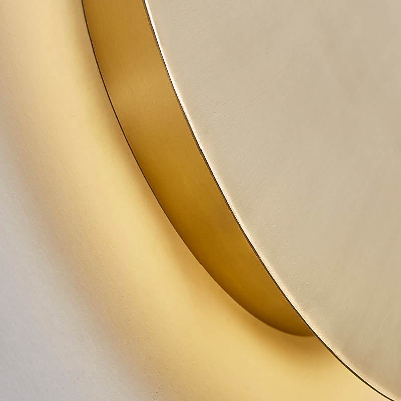 Lightinthebox LED Wall Light Living Room Bedroom Round Copper Wall Light IP20 Nordic Style Warm White/Natural White/Cool White 14/24/32 W4