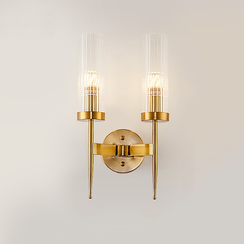 Lightinthebox LED Wall Light Matte Modern Nordic Gold Glass Wall Sconces Bedroom Dining Room Iron Wall Light 110-120V 220-240V3