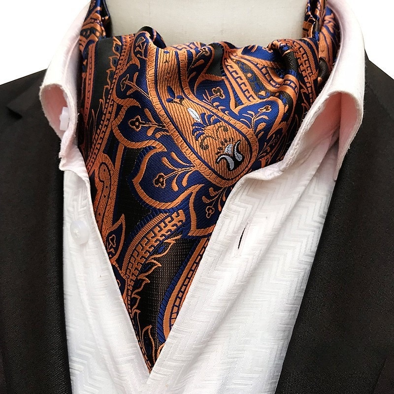 Men's Ties Scarf Cravat Ascot Vintage Work Classic Style Fashion Business Causal Date2