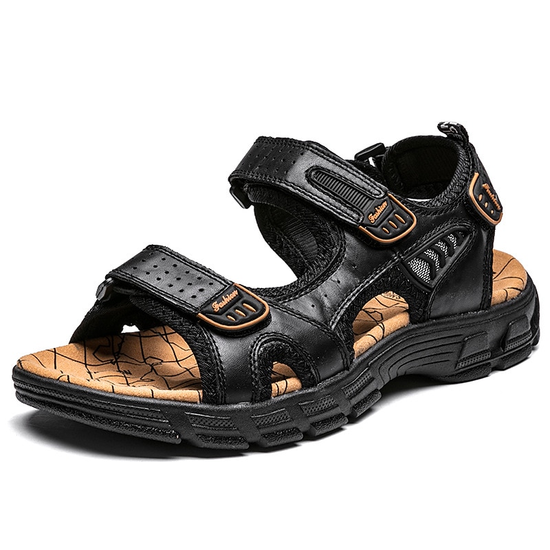 Men's Brown Outdoor Hiking Sandals with Adjustable Straps – Comfortable and Durable Summer Footwear for Adventure and Casual Wear2