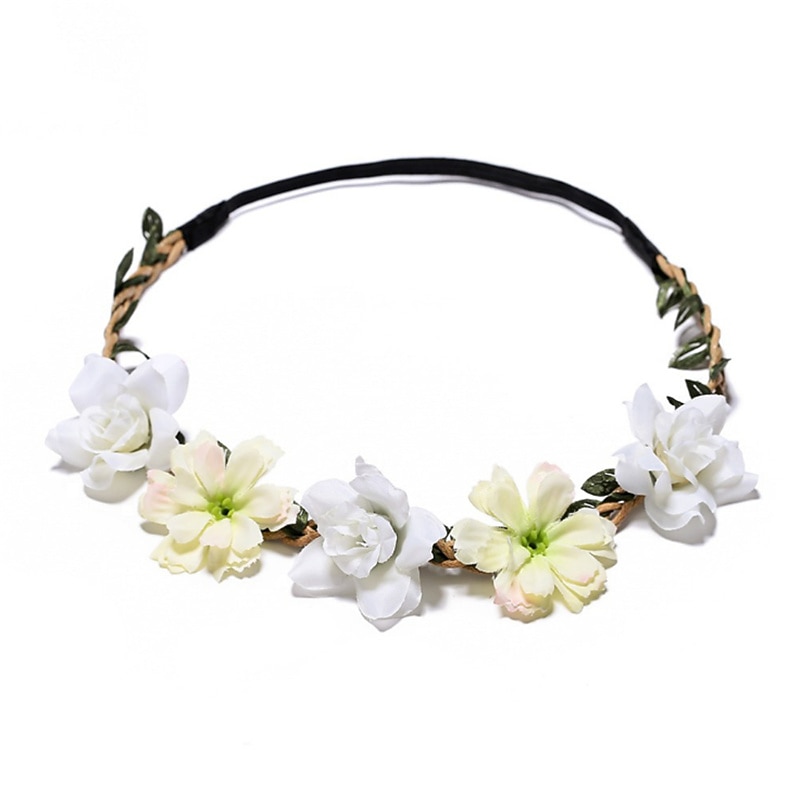 Kids Baby Girls'  Headbands Sweet Vacation Floral Style Hair Accessories Blue Summer Beach Accessories2