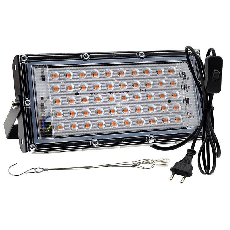 LED Grow Light 1pc AC220V 50W 100W LED Full Spectrum Phyto Lamp Greenhouse Hydroponic Plant Growth Lighting4