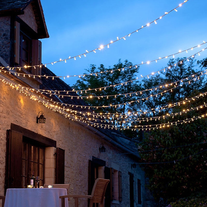 LED String Lights 100M 800LEDs Outdoor Waterproof LED String Lights Christmas Fairy Lights Holiday Lighting Wedding Party Christmas Tree Garden Decoration Lights EU UK Plug2