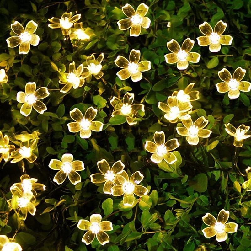 Elegant Wedding Party Reception LED Solar Outdoor String Lights - 7M-50LEDs to 12M-100LEDs, Waterproof 8 Modes for Garden, Christmas Tree, Patio, Home Decor4