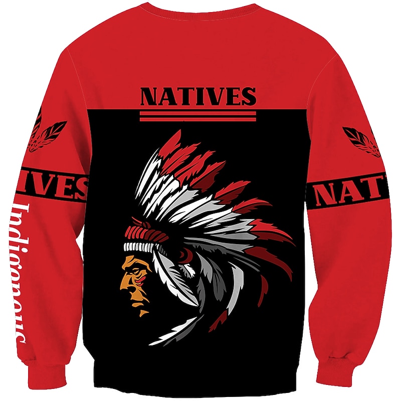 Men's Unisex Graphic Prints Human Sweatshirt Golf Pullover Sweatshirt Long Sleeve Sweatshirt Round Neck Designer Basic Big and Tall 3D Print Casual Daily Holiday Print Spring &  Fall2