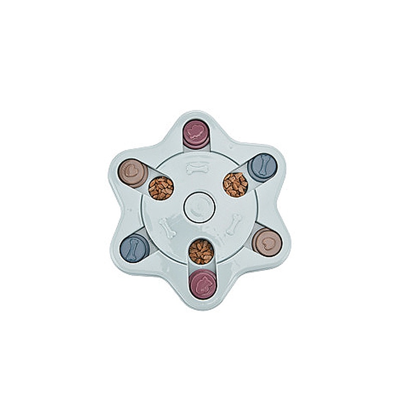 dressplus dog puzzle toys, interactive treat dispenser dogs slow feeder increase iq pet dog training games for dogs (pink)3