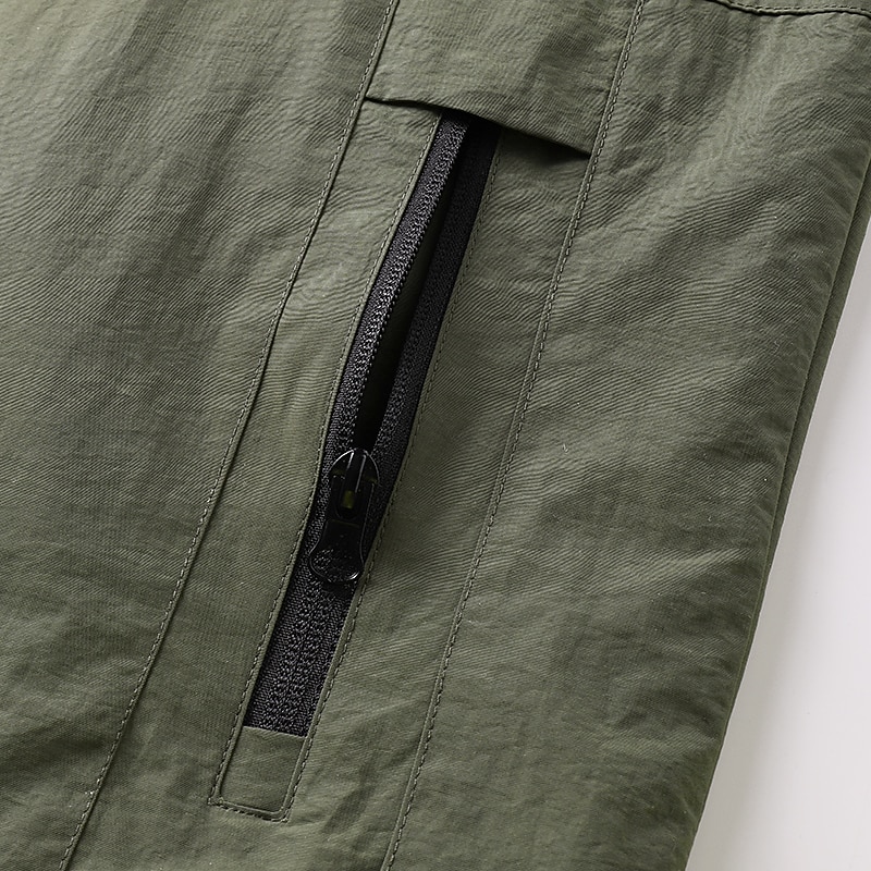 Men's Fishing Vest Hiking Vest Military Tactical Jacket Sleeveless Jacket Coat Top Outdoor Multi-Pockets Breathable Quick Dry Lightweight Sporty Zipper Polyester Army Green Grey Khaki Hunting Fishing3