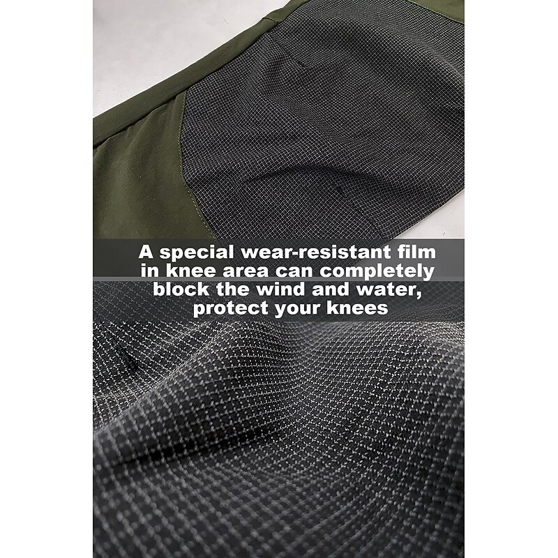 Men's Hiking Pants Trousers Work Pants Military Patchwork Summer Outdoor Waterproof Ripstop Quick Dry Multi Pockets Pants / Trousers Elastic Waist Navy Black Spandex Camping / Hiking Climbing S M L4