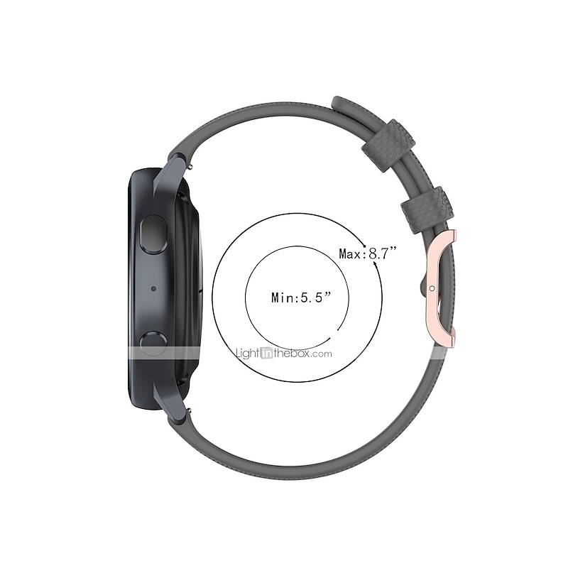 Watch Band for Garmin Venu Sq 2/2 Plus Forerunner 55/158 Vivoactive 3 Vivomove Sport Approach S42 Silicone Replacement Strap 20mm Sport Band Wristband 5
