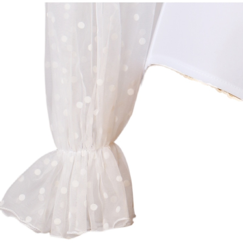 Ballroom Dance Leotard / Onesie Splicing Women's Training Performance Long Sleeve Chinlon Mesh4