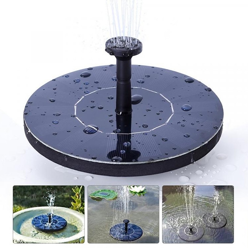 Solar Fountain Pool Light 2pcs 1pcs Solar Water Fountain Pool Pond Waterfall Fountain Garden Decoration Outdoor Bird Bath Solar Powered Fountain Floating Water3