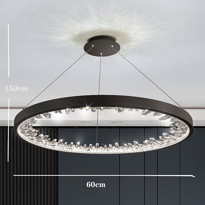 LED Pendant Light 60 cm Lantern Desgin Pendant Light Metal Electroplated Modern 220-240V4