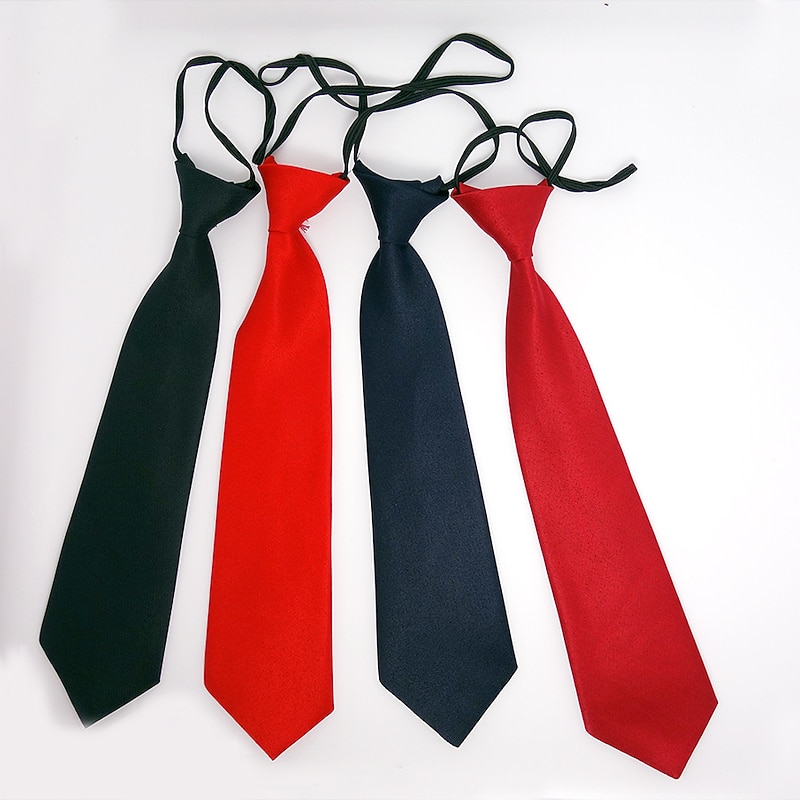 Kids Baby Boys' Party Wholesale 28cm Solid Color Rubber Band Small Tie Monochrome Children's Tie, Short Tie, Boy Accessories