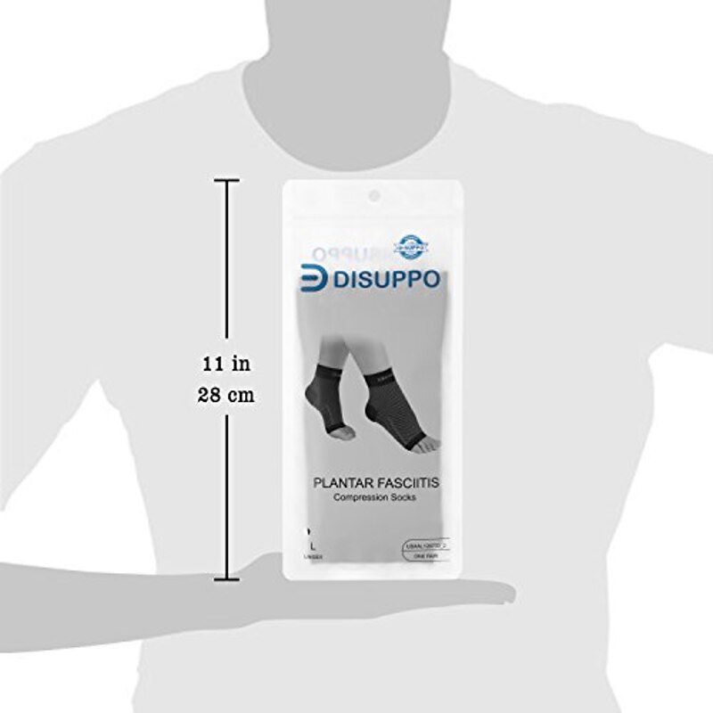 Plantar Fasciitis Socks Arch Ankle Support, 20-30 Mmhg Foot Compression Sleeves Eases Swelling, Heel Spurs, Improves Blood Circulation, Better Than Night Splint For Hiking, Runnning By (1 Pair)3