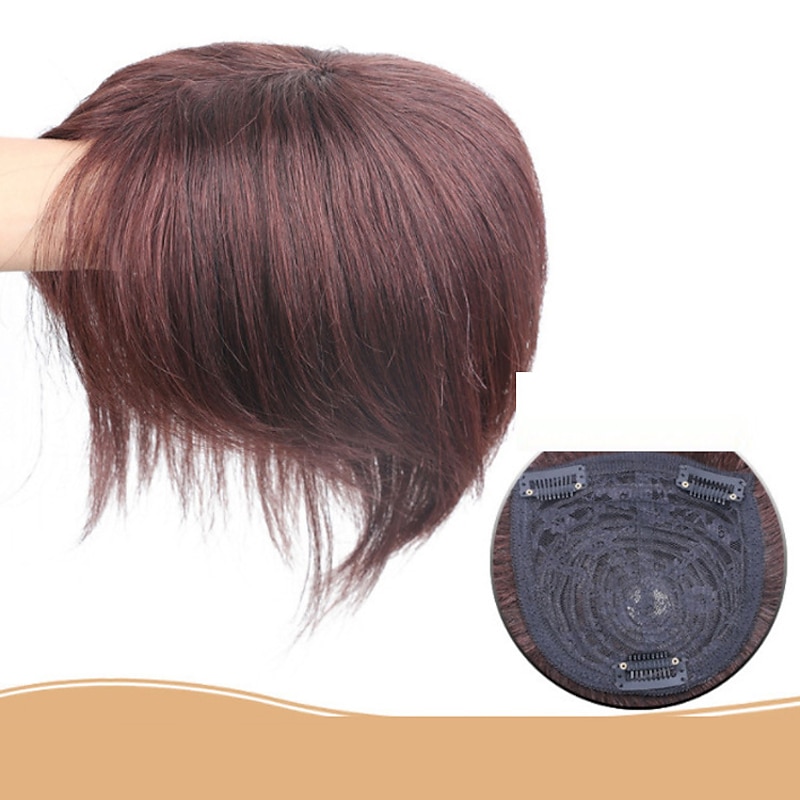 Women's Human Hair Toupees Straight Machine Made Soft / Party / Women Party / Evening / Daily Wear / Vacation3
