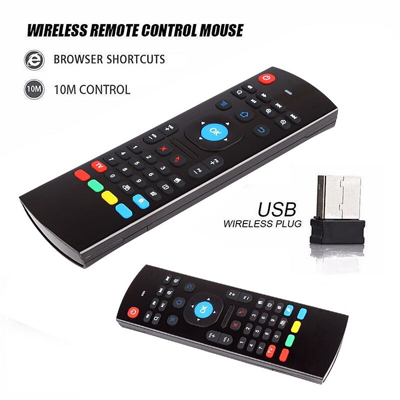 Factory Outlet MX3-A Wireless 2.4GHz Air Mouse Mini Keyboard Mini Size Novelty 81 pcs Keys Mouse Smart Voice Remote Control RF Wireless Keyboard IR Learning4