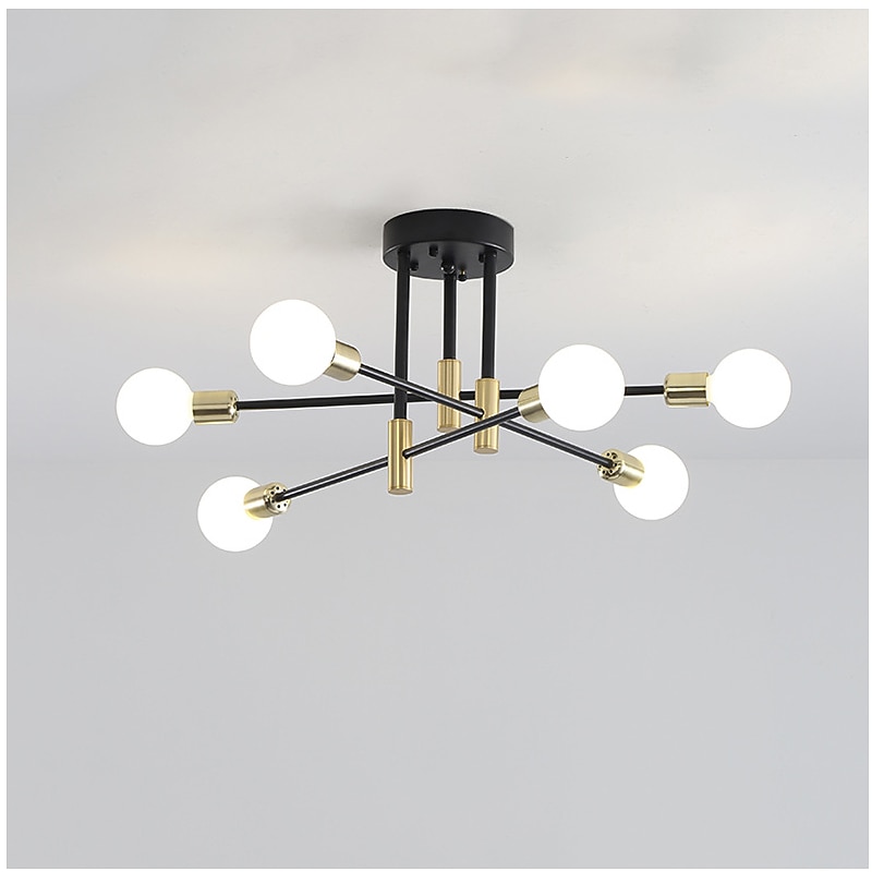 4/6/8-Light  Chandeliers Geometric Shapes Pendant Light Metal Novelty Stylish Geometrical Painted Finishes Artistic Modern Nordic Living Room Bedroom Dining Room 220-240V 110-120VBulb NOT Included2