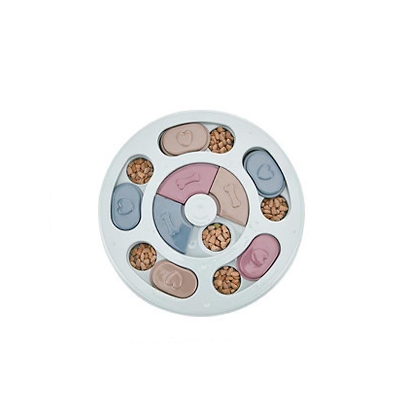 dressplus dog puzzle toys, interactive treat dispenser dogs slow feeder increase iq pet dog training games for dogs (pink)2