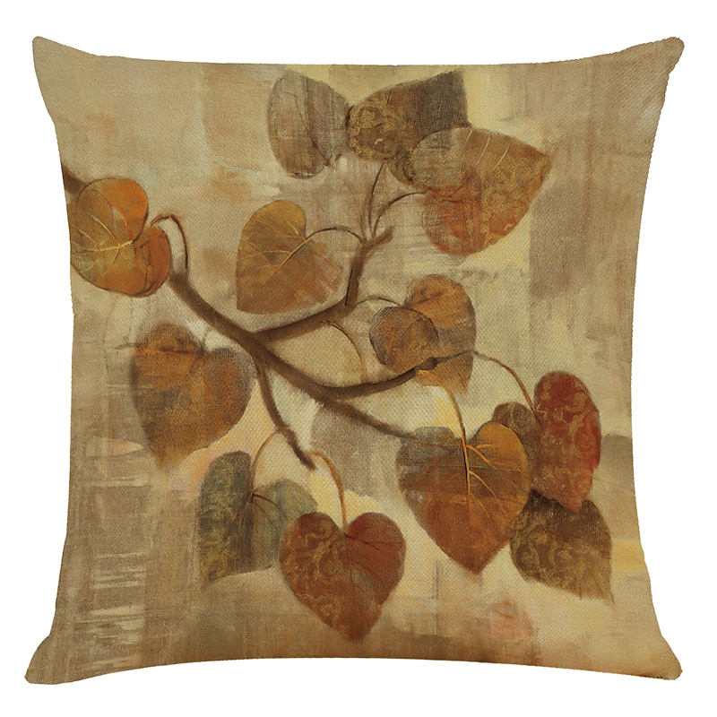 Vintage Double Side Cushion Cover 4PC Soft Light luxury Square Throw Pillow Cover Cushion Pillowcase for Bedroom Livingroom Superior Quality Machine Washable Outdoor Cushion for Sofa Couch Bed Chair3