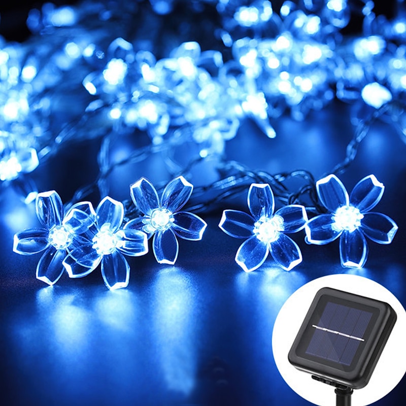Elegant Wedding Party Reception LED Solar Outdoor String Lights - 7M-50LEDs to 12M-100LEDs, Waterproof 8 Modes for Garden, Christmas Tree, Patio, Home Decor2
