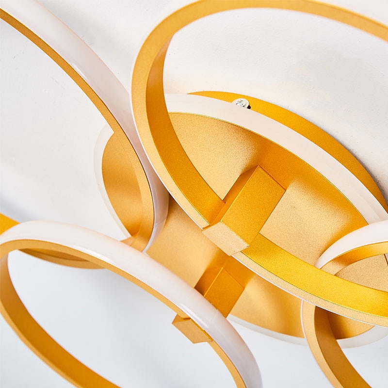 LED Ceiling Light Circle Design Modern Nordic Gold 70 cm Dimmable Flush Mount Lights Metal Layered Modern Style Stylish Painted Finishes 220-240V 110-120V3