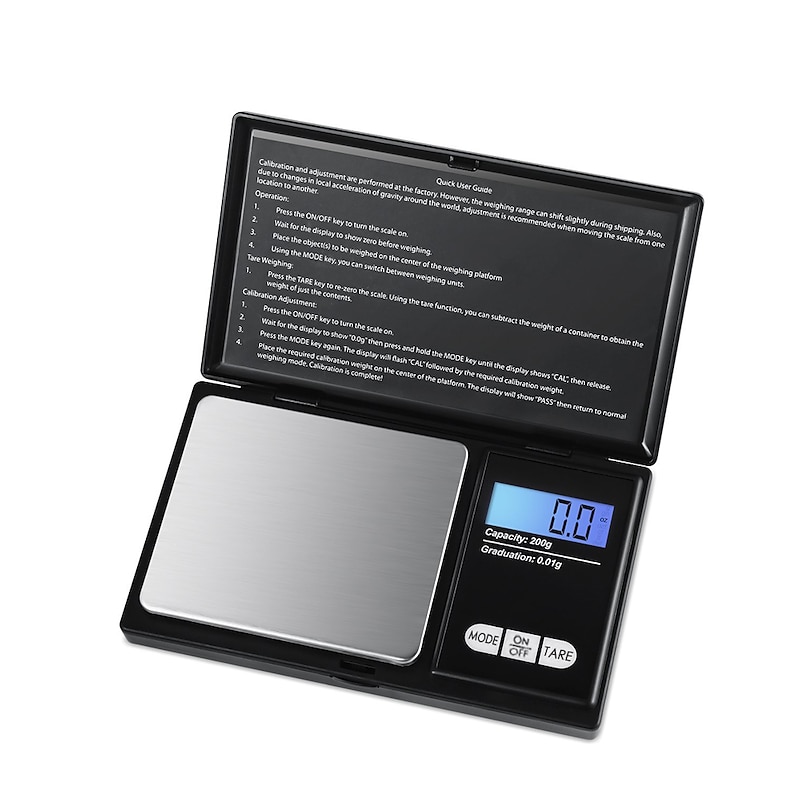 0.05g-500g Digital Jewelry Scale Portable Auto Off LCD-Digital Screen Mini Pocket Digital Scale For Jewelry Lab Kitchen Office and Teaching Home life3