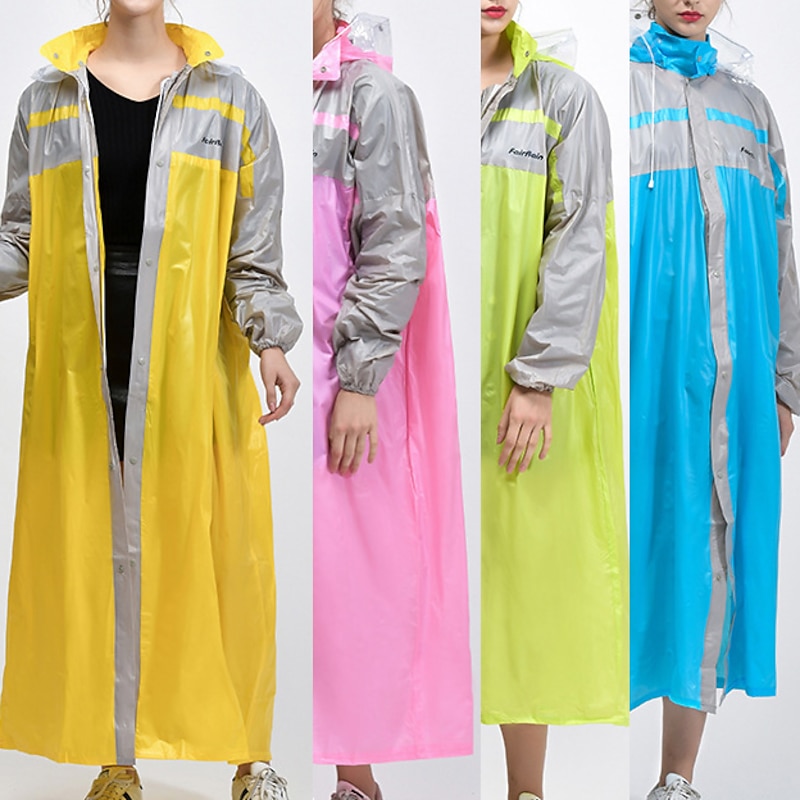 Men's Women's Rain Poncho Waterproof Hiking Jacket Rain Jacket Scandinavian Raincoats Winter Outdoor Quick Dry Lightweight Sweat wicking Breathable Poncho Top Fishing Climbing Beach Yellow Pink Blue