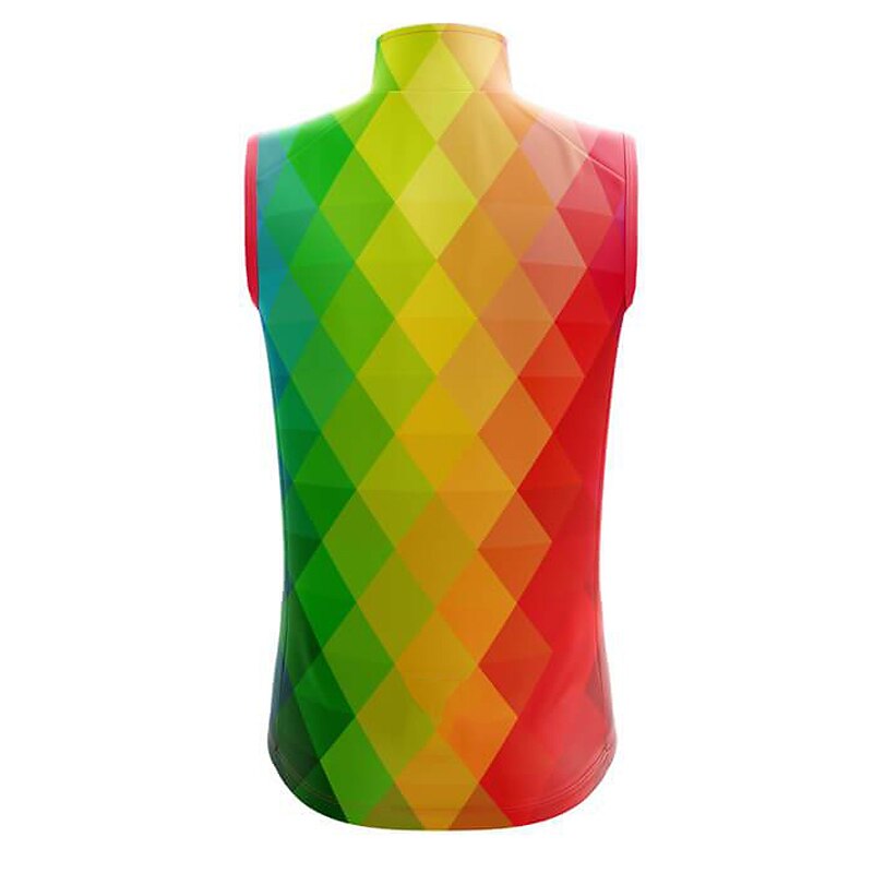 Women's Cycling Jersey Rainbow Grid / Plaid LGBT Sleeveless Bike Jersey Top with 3 Rear Pockets Mountain Bike MTB Road Bike Cycling Fast Dry Soft Back Pocket Comfortable Sports Yellow Blue Green3