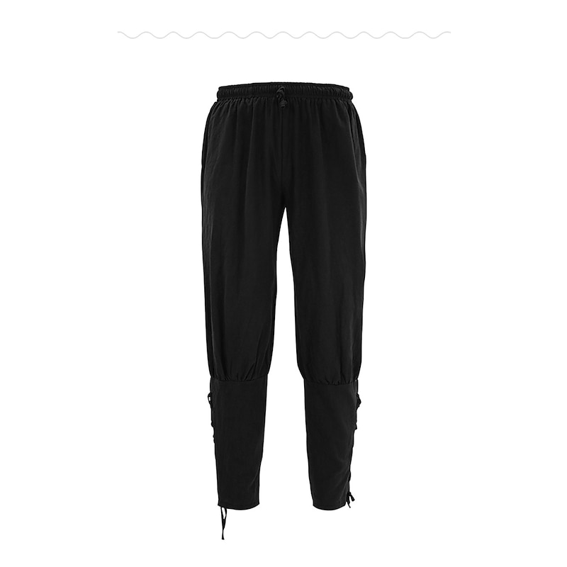 Medieval Pants Pirate Viking Crusader Solid Color Jumpsuit / Pantsuit Fancy Dress Men's Pirate Fantasy Halloween Carnival Daily Wear Adults' Pants All Seasons3