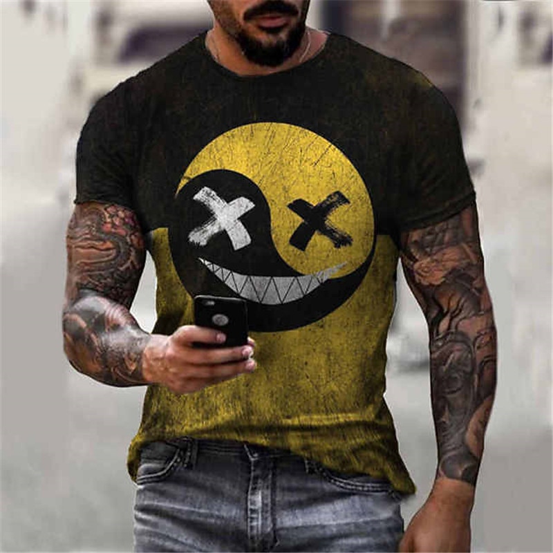 Men's Plus Size T shirt Tee Big and Tall Graphic Crew Neck Short Sleeve Summer Designer Basic Casual Slim Fit Casual Daily Tops3